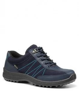 Hotter Mist GTX Wide Fit Hiking Trainers - Navy, Size 4, Women