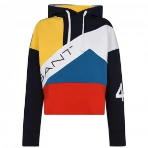 Gant Gant Colour Block Hoodie - 433 EVENING BLU