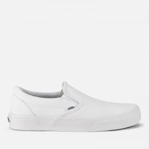 Vans Classic Slip-On Canvas Trainers - True White - UK 5