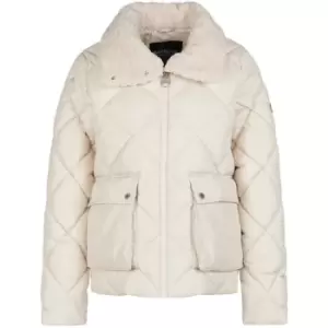 Barbour International Norton Quilted Jacket - Cream