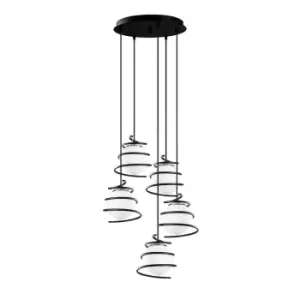 Model 6 Deco 5-light Cluster Ceiling Lamp Adjustable Height