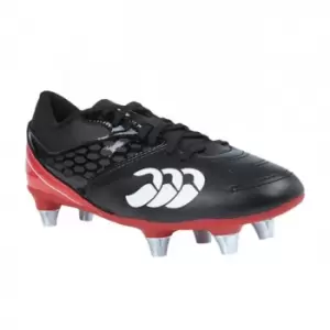 Canterbury Sg Junior Phoenix Raze Rugby Boot (4, Black/True Red)