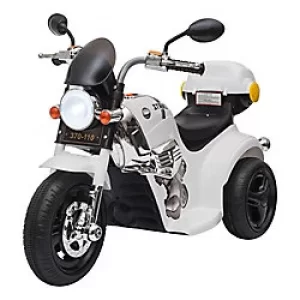 HOMCOM Childrens Electric Motorcycle 370-110V70WT White