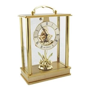 Brushed Gold Aluminium Carriage Clock