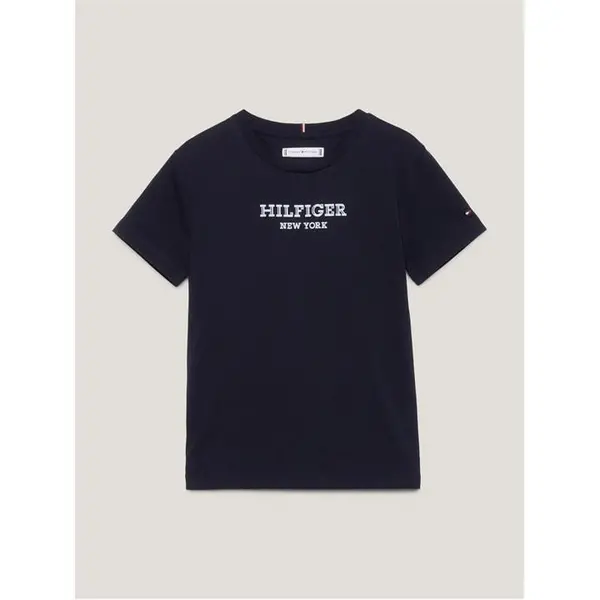 Tommy Hilfiger Monotype Foil Print Tee Juniors - Blue 9 - 10 Years