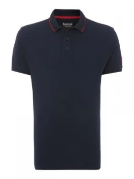 Mens Barbour International Polo Shirt Blue