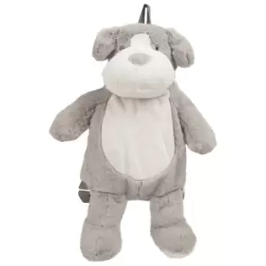 Mumbles Childrens/Kids Zippie Dog Backpack (38cm) (Light Grey)