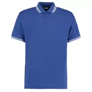 Kustom Kit Mens Tipped PiquA Short Sleeve Polo Shirt (L) (Royal/White)