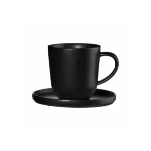 Espresso cup with a saucer Asa Selection Coppa Kuro, 80 ml