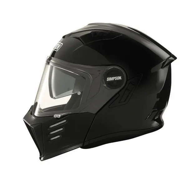 Simpson Darksome Black Metal ECE22.06 Modular Helmet Size S