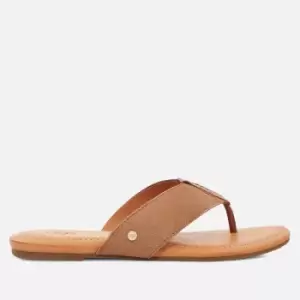 UGG Womens Carey Suede Flip Flops - UK 7