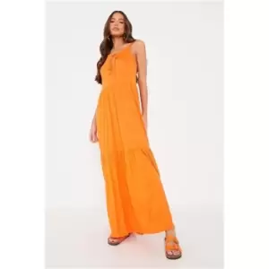 I Saw It First Orange Cami Tiered Smock Maxi Dress - Orange