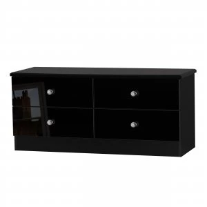 Robert Dyas Tedesca Ready Assembled 4-Drawer Midi Chest of Drawers