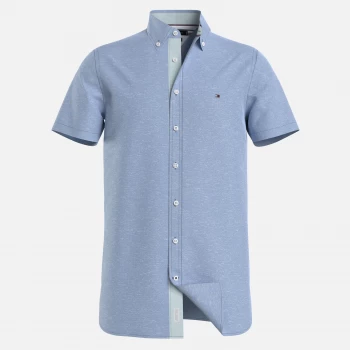 Tommy Hilfiger Mens Slim Fit Twill Shirt - Copenhagen Blue - S