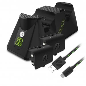 Stealth Xbox One Twin Charging Dock - Black