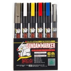 Gundam Marker Basic 6 Color GMS-105 Set