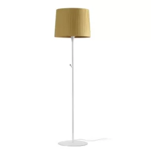 Samba Floor Lamp Round Tappered Shade Yellow, E27