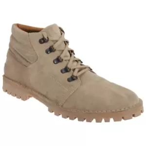 Roamers Mens Real Suede D Ring Leisure Boots (6 UK) (Light Taupe)