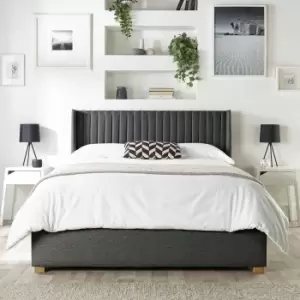 CL Soho Twill Kingsize Ottoman Bedframe - Charcoal