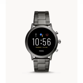 Fossil Mens Gen 5 Smartwatch The Carlyle Hr Stainless Steel - Smoke