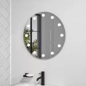 Round LED Bathroom Mirror with Demister 600mm - Hollywood