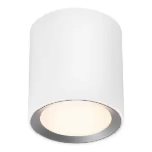 Nordlux Landon Long LED Dimmable Bathroom Ceiling Light White, 2700K