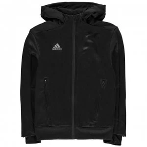 adidas X Full Zipped Hoody Junior Boys - Black