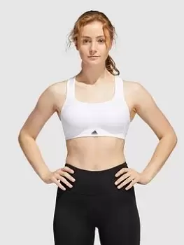 adidas Train Alpha Bra (High Support) - White, Size S, Women