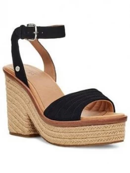 Ugg Laynce Wedge Sandals - Black