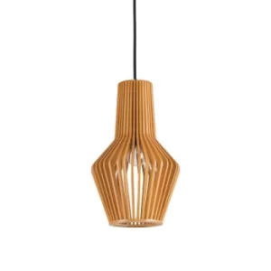 Citrus 1 Light Ceiling Pendant Wood, E27