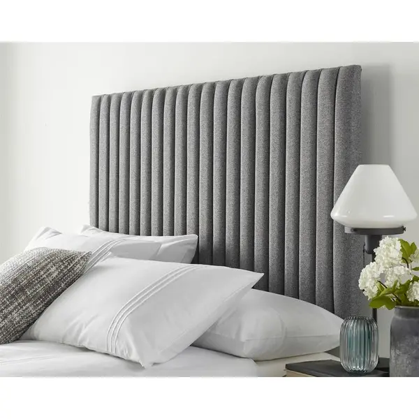 Aspire Catherine Lansfield Soho Collection Headboard, Grey - Headboard Size Small Double 4ft 5057632028266