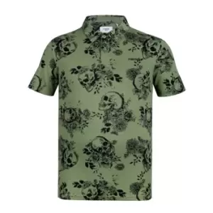 Firetrap AOP Polo Shirt Mens - Green