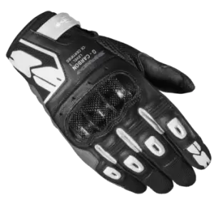 Spidi G-Carbon Lady Black White Motorcycle Gloves S