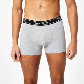 Jack Wills Chetwood Classic Multipack Boxers 2 Pack - Grey Marl