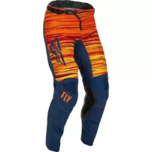 FLY Racing Kinetic Wave Pants Navy Orange 38