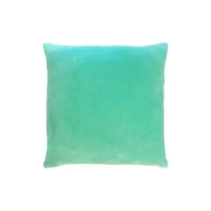 Furn Tanda Velvet Square Cushion Cover (One Size) (Mint/Pink) - Mint/Pink