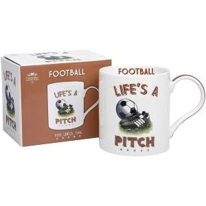 Football Fine China Mug By Lesser & Pavey