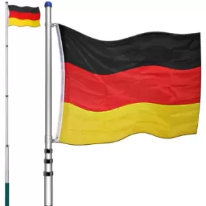 Telescopic Mast 6.3m with German Flag