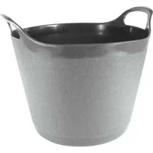 Town and Country Round Flexi Tub Flexible Bucket 25l Grey