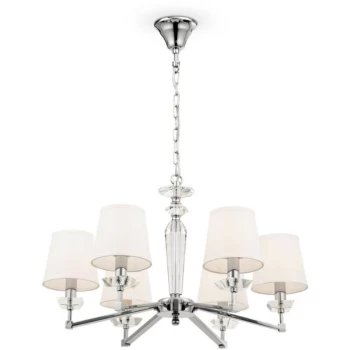 Maytoni Lighting - Maytoni Classic - Beira Classic Beira 6 Light Nickel Chandelier with Shades