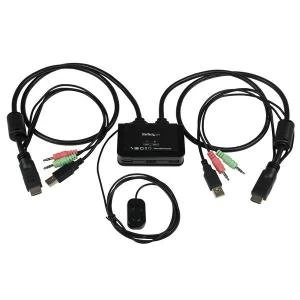 Startech 2 Port USB HDMI Cable KVM Switch 8STSV211HDUA