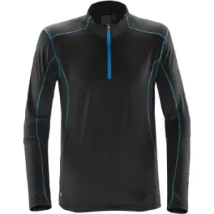 Stormtech Mens Pulse Fleece Pullover (S) (Black/Electric Blue)