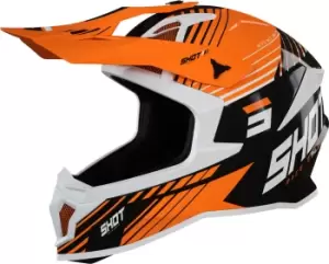 Shot Lite Fury Motocross Helmet, black-orange, Size 2XL, black-orange, Size 2XL