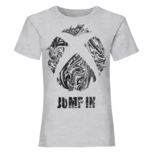 Xbox Girls Jump In T-Shirt (11-12 Years) (Grey Heather)