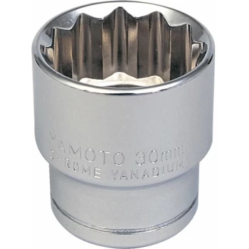 Yamoto - Socket Bi-hexagon 1/2' Square Drive 14MM Chrome Vanadium (12-Point)