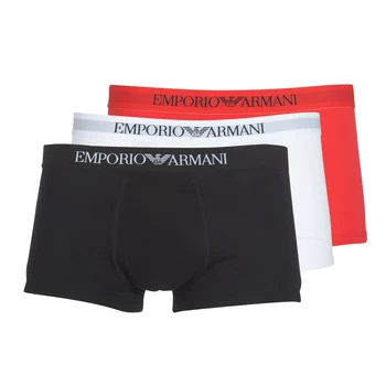 Emporio Armani 3 Pack Cotton Trunks White/Red/Black Size XL Men