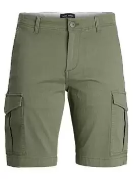 Jack & Jones Junior Boys Joe Cargo Shorts - Dusty Olive, Dusty Olive, Size 10 Years