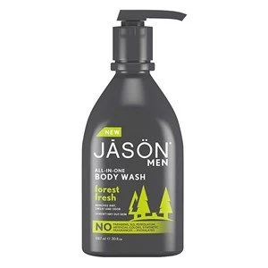 Jason All-in-One Menamp39s Body Wash Pump Forest Fresh 887ml