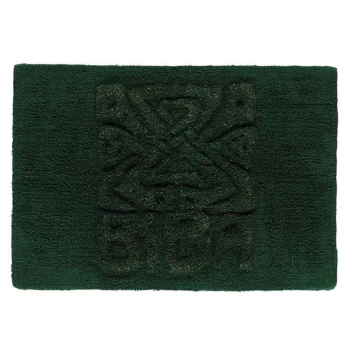 Biba Bath Mat - Border Emerald