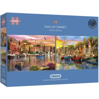 Sails at Sunset Jigsaw Puzzle - 2x500 Pieces